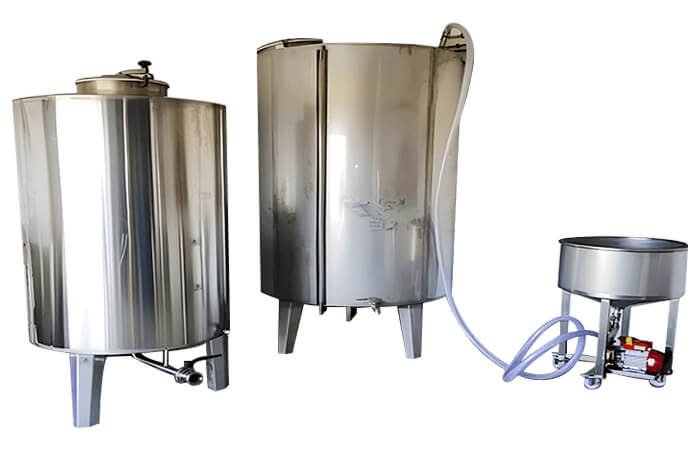 Cuve de transfer huile d'olive